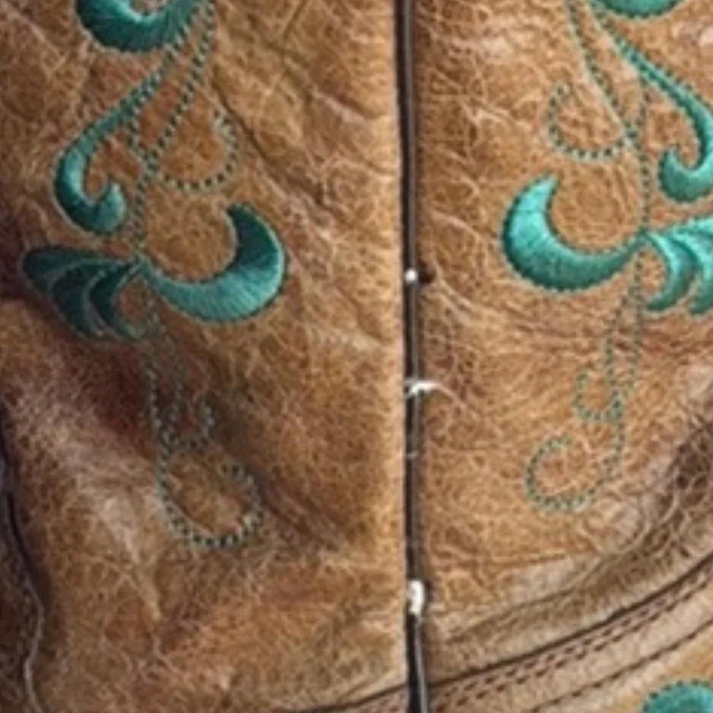 Corral Brown and Green Western Boots